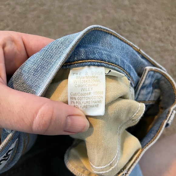 Rag & Bone Capri Wiley step hem skinny jeans size 26 - Picture 7 of 11